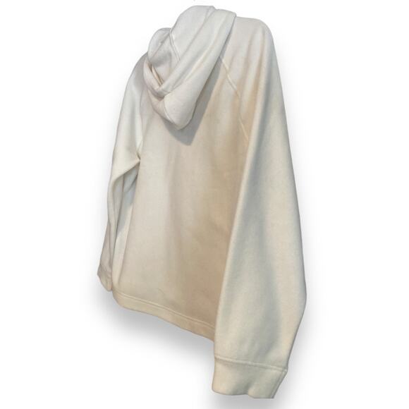 Womens Gap White Buttery Soft Hooded Cowl Neck Workout Gym Hoodie Size Medium - Picture 4 of 15